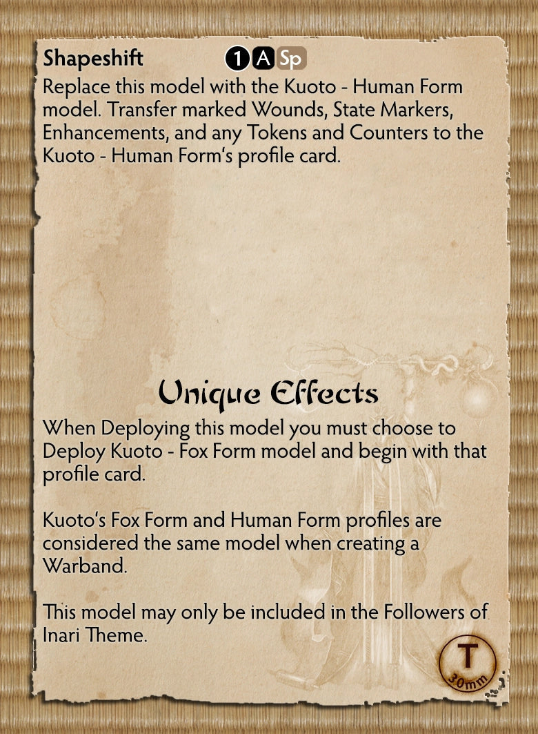 Inari's Judgement Themed Warband