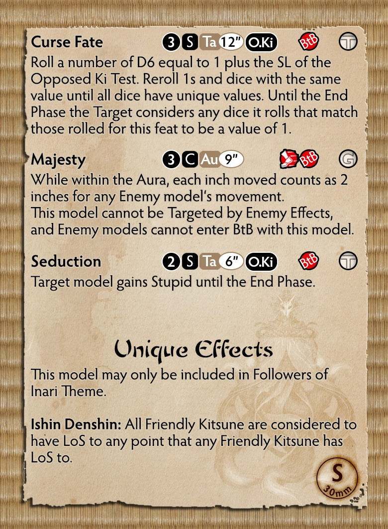 Inari's Judgement Themed Warband