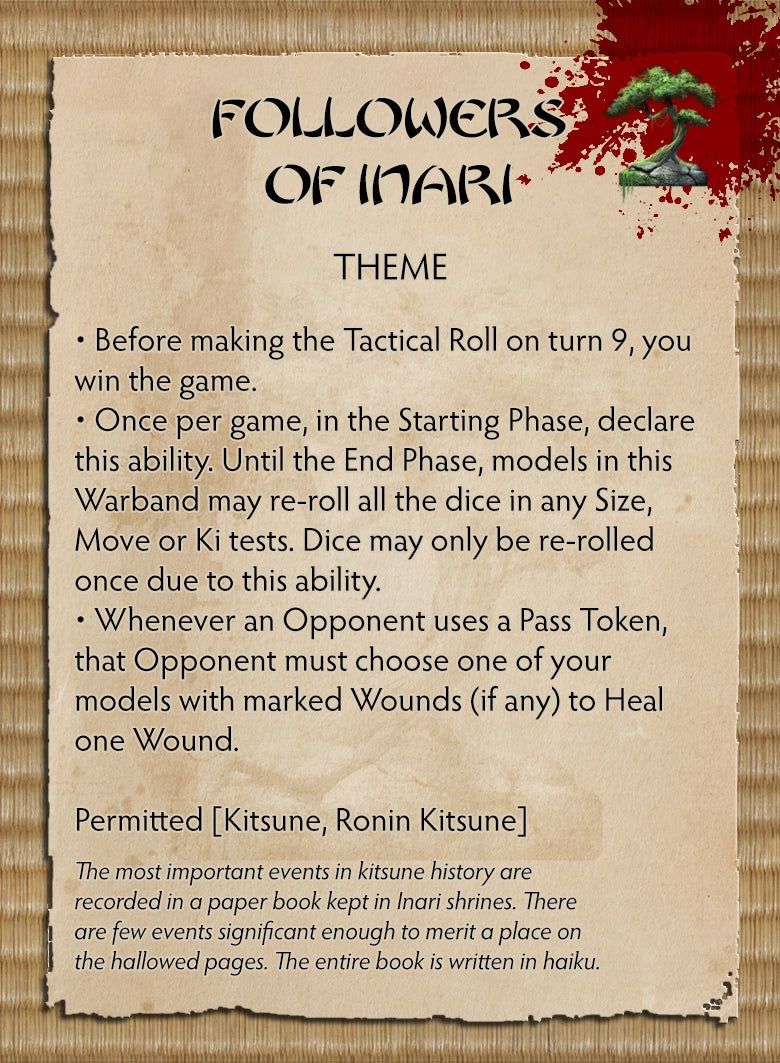 Inari's Judgement Themed Warband