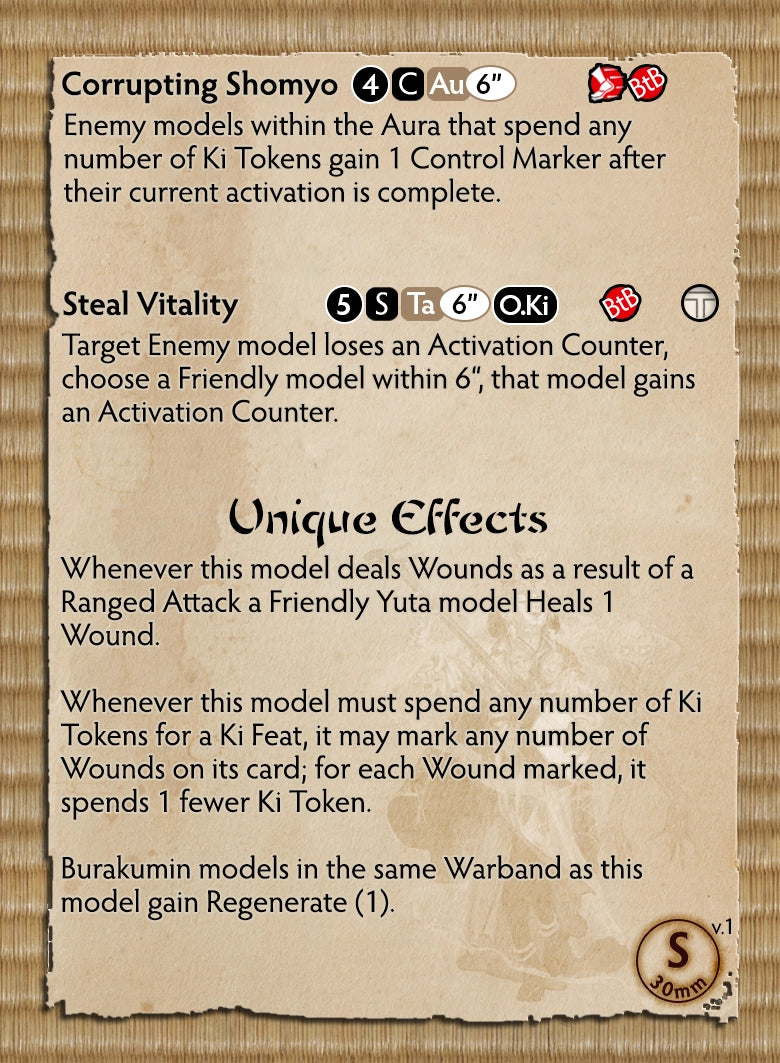 Yuta of Yurei Themed Warband