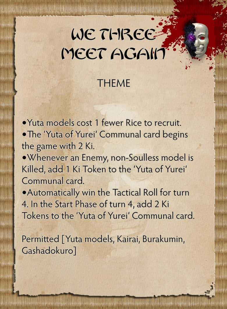 Yuta of Yurei Themed Warband