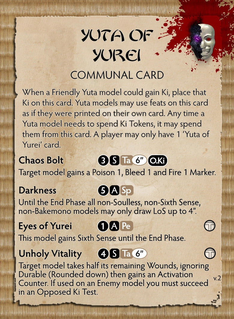 Yuta of Yurei Themed Warband