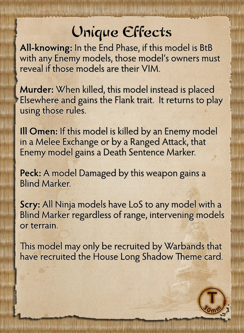 House Long Shadow Themed Warband