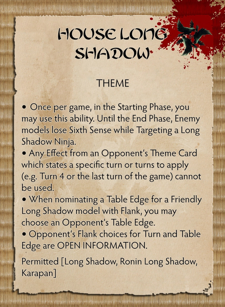 House Long Shadow Themed Warband