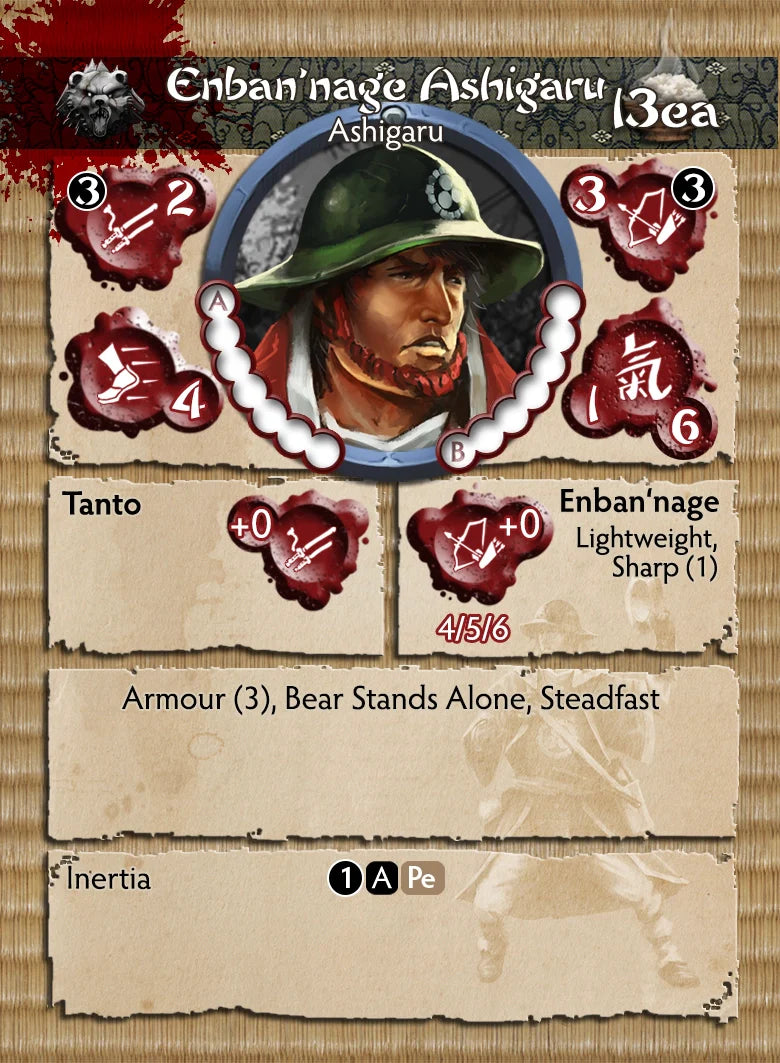 Enban'nage Ashigaru profile card