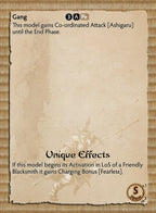 Unblessed Ashigaru profile card
