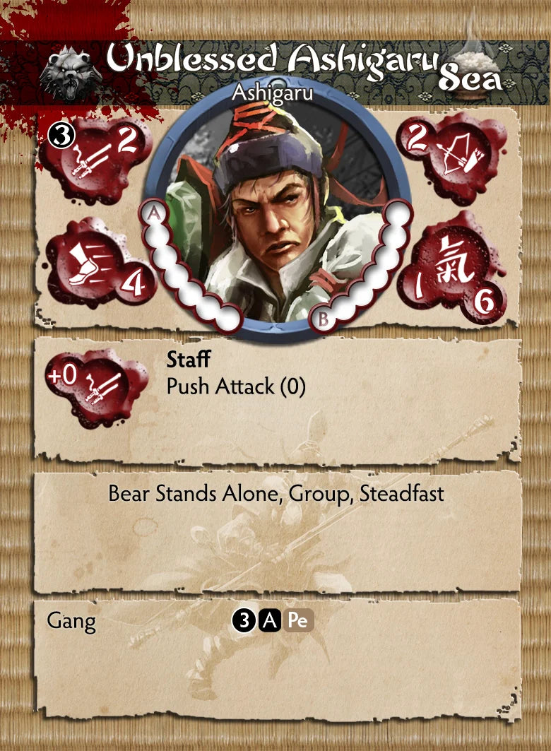 Unblessed Ashigaru profile card