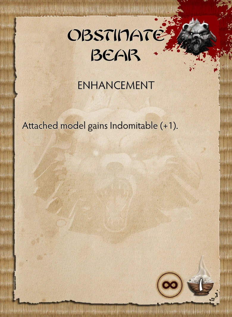 Obstinate Bear special card