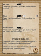 Open Rebellion Themed Warband