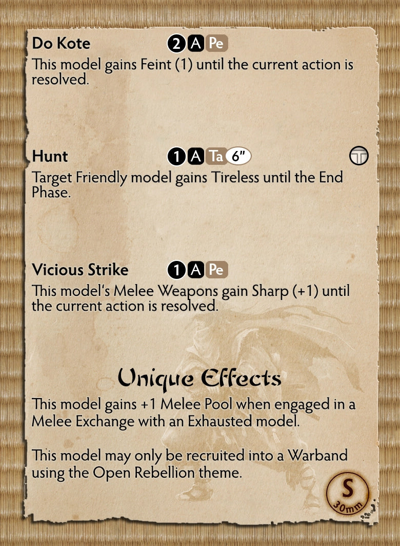 Open Rebellion Themed Warband