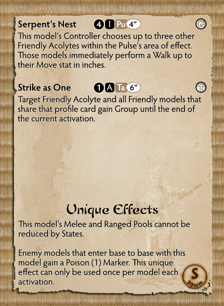 Cold Blood Themed Warband